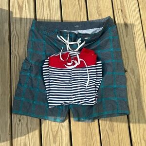 🍍PAIR OF OLD NAVY SWIM TRUNKS🍍sz large🍍K-1